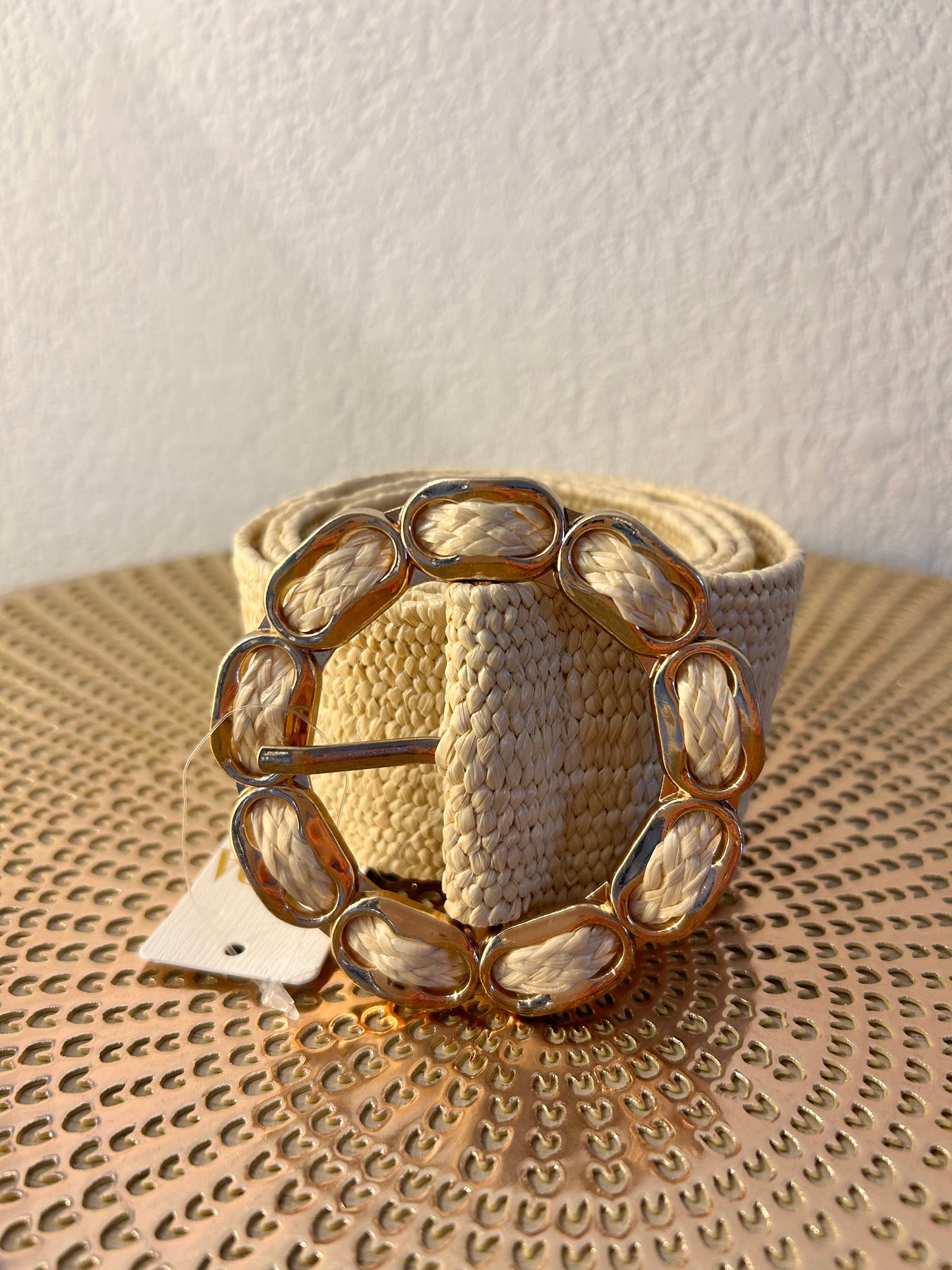 Ceinture boucle d'or